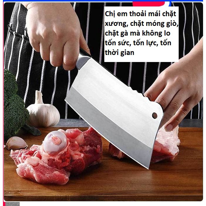 Dao chuyên chặt xương bén cầm chắc tay. dao chặt xương - gia dụng nhà bếp