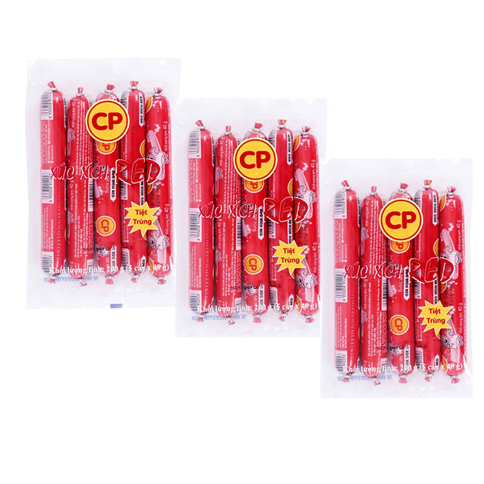 COMBO 10 GÓI XÚC XÍCH TIỆT TRÙNG CP200g