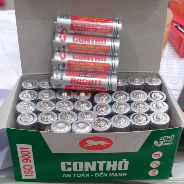 Combo 8 pin tiểu aa 1.5v con thỏ