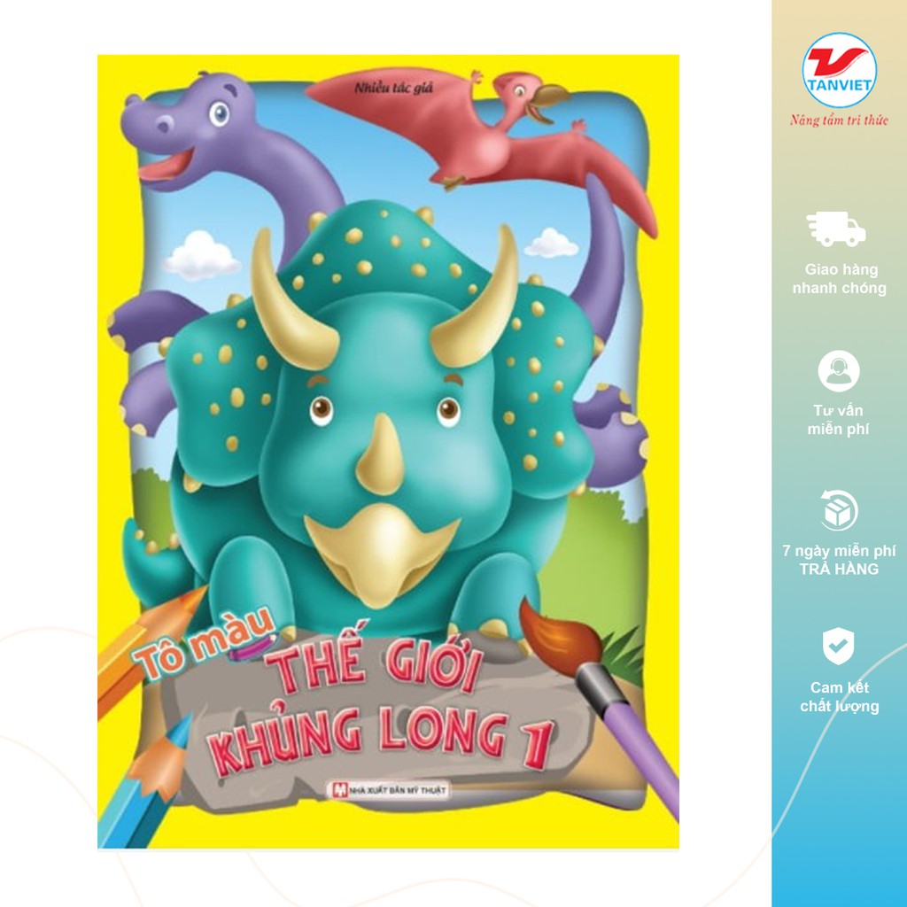 Tân việt - sách - tô màu thế giới khủng long 1