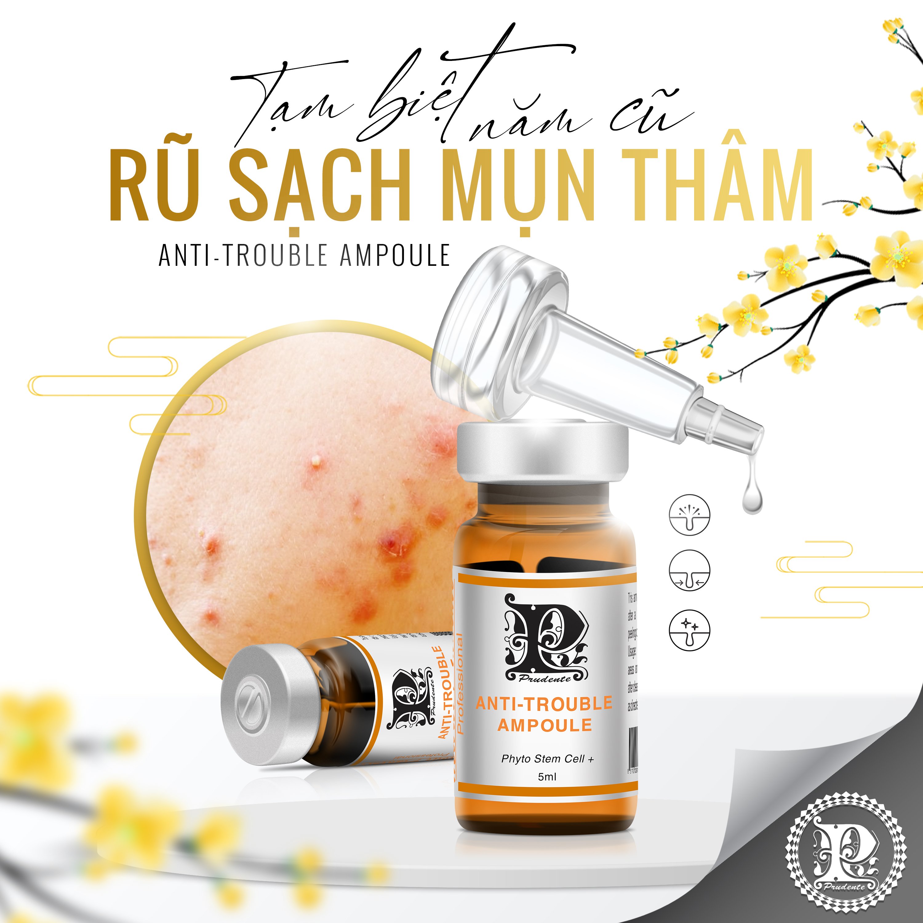 Serum Mụn Anti Trouble Ampoule [ MIBITI ] 5ml/Chai
