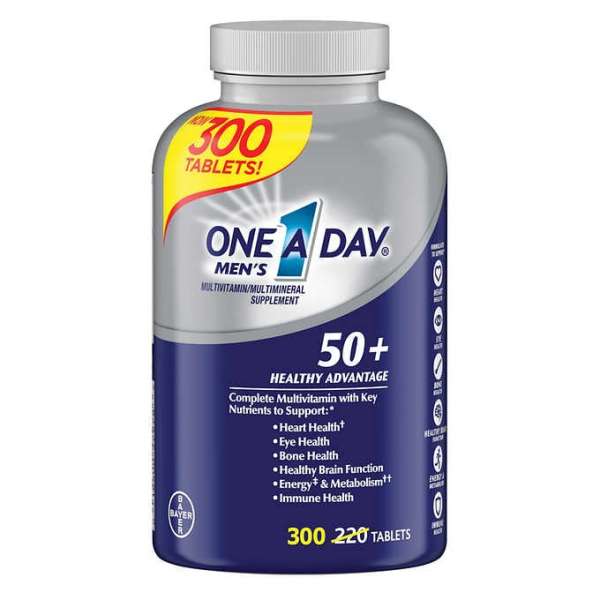 [HCM]Vitamin tổng hợp One A Day Mens 50+ Healthy Advantage Multivitamin 300 Tablets cao cấp