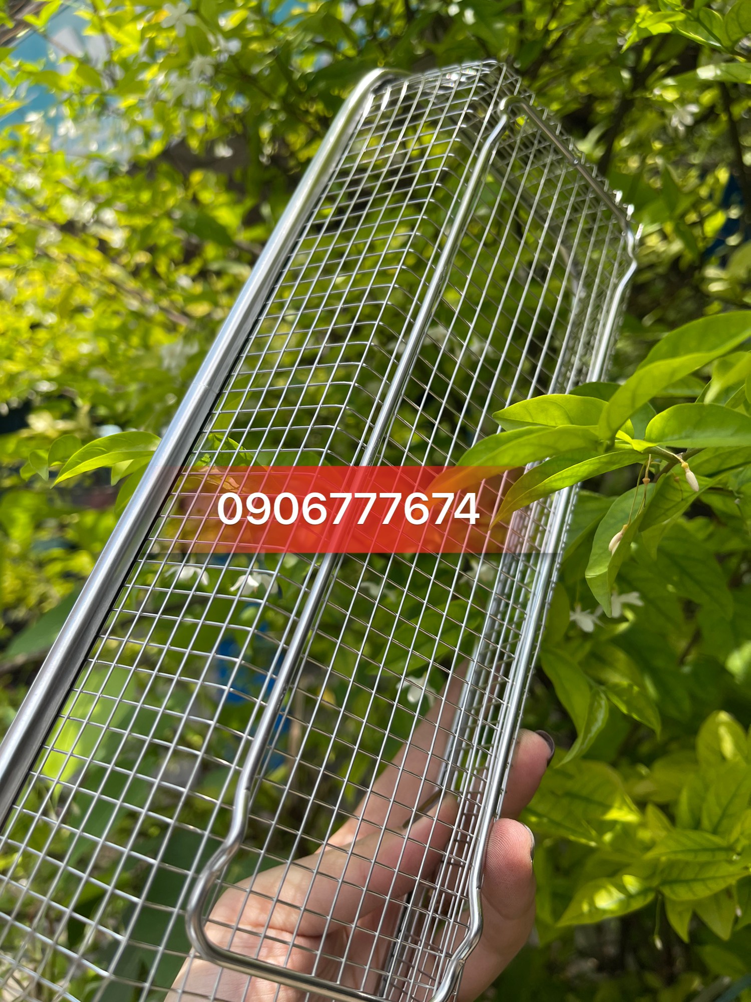 Khay / Rổ Lưới Inox Chữ Nhật Đủ Size