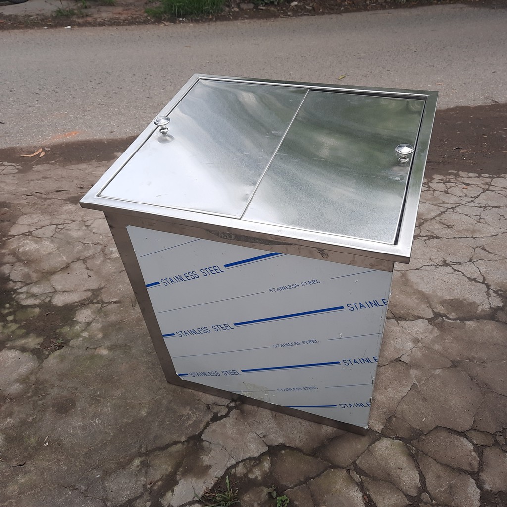 Thùng Đá inox 500x400x400