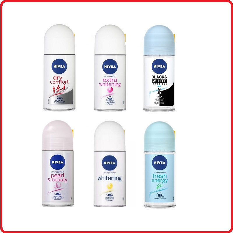 Lăn Khử Mùi Khô Thoáng 72h Nivea Deodorant Roll-On 50ml