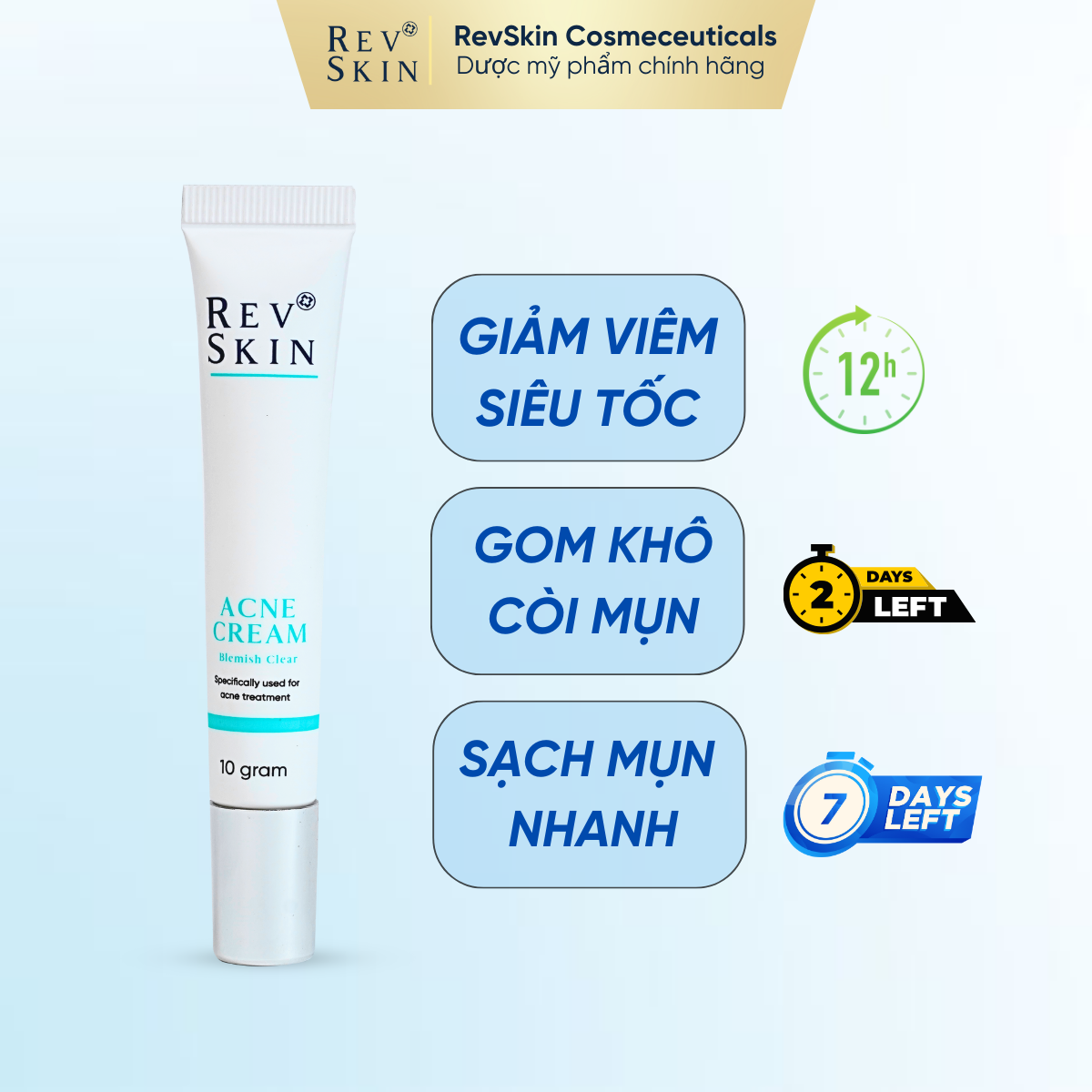 Kem Chấm Mụn RevSkin Acne Cream - 10g