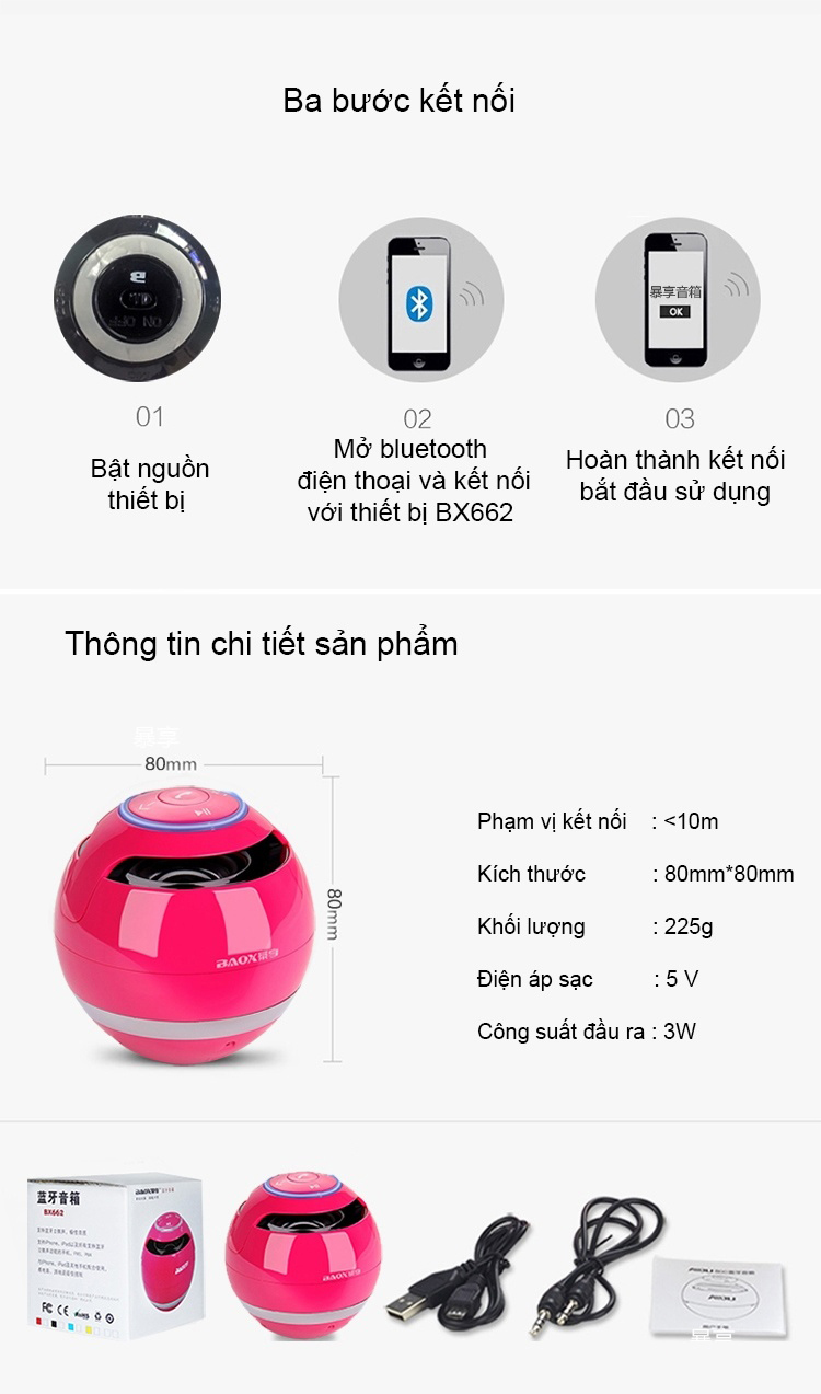 Loa bluetooth TG-175 kết nối nhiều chế độ