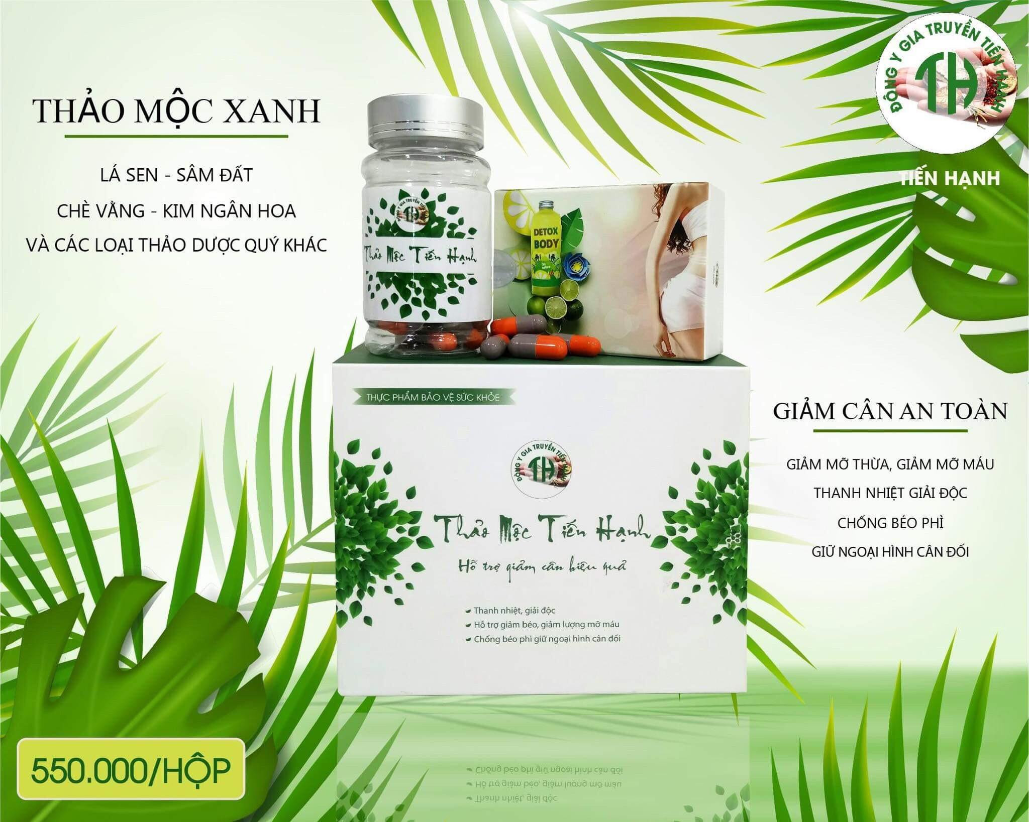 Combo Thảo Mộc Giảm Cân Tiến Hạnh Vip Mẫu Mới