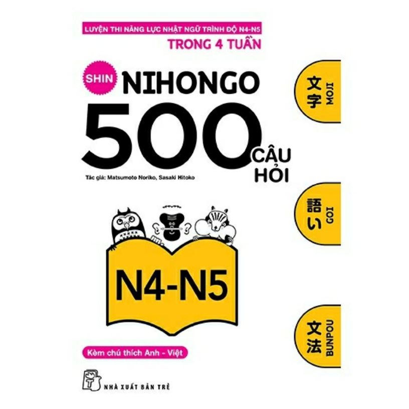 [HCM]Shin nihongo 500 câu hỏi N4-N5