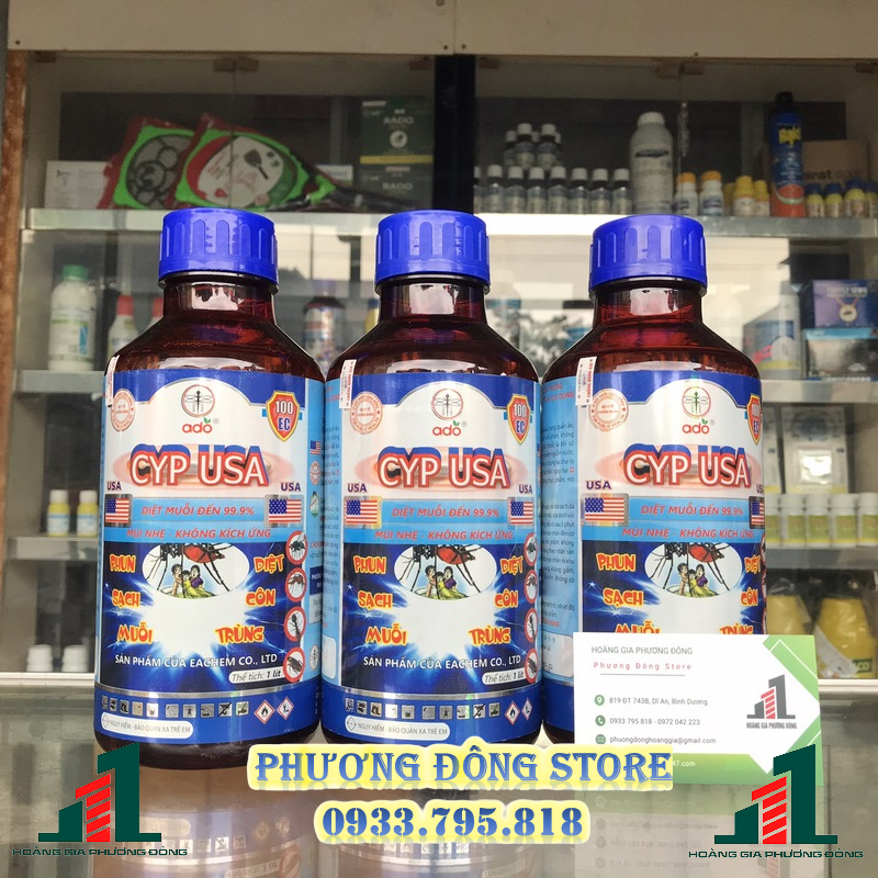 Thuốc diệt muỗi Cyp USA - chai 1 lít ( chai nhôm)