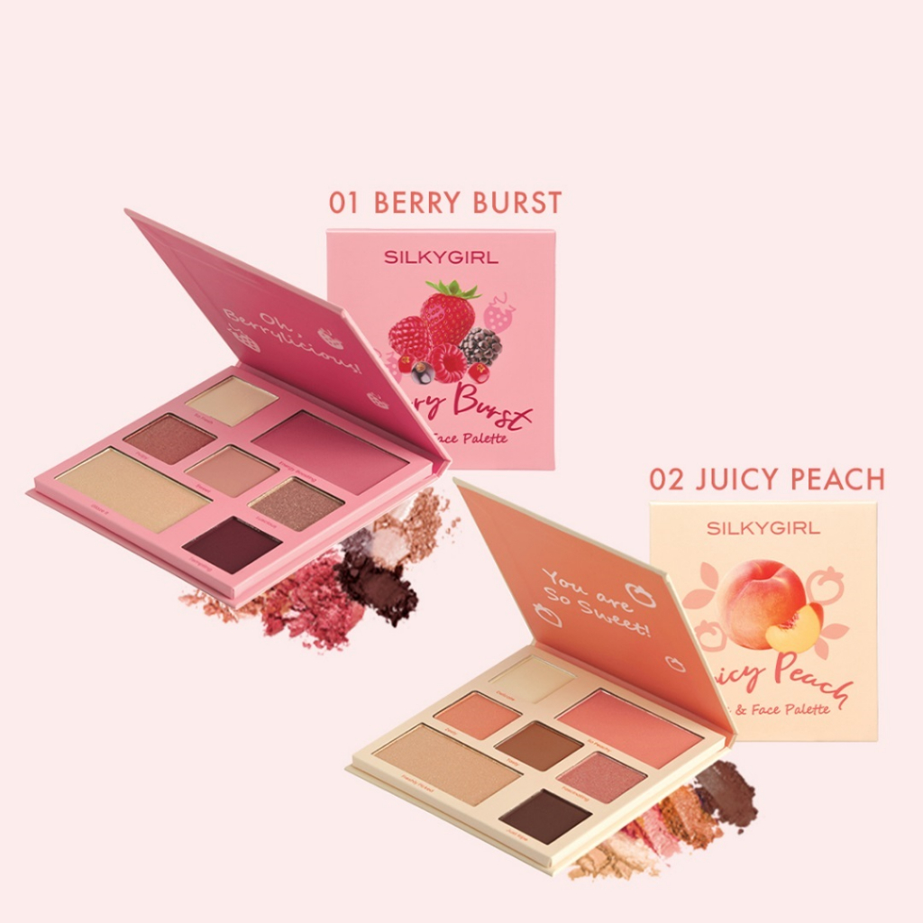 Bảng phấn mắt & mặt silkygirl eye & face palette 12.6g