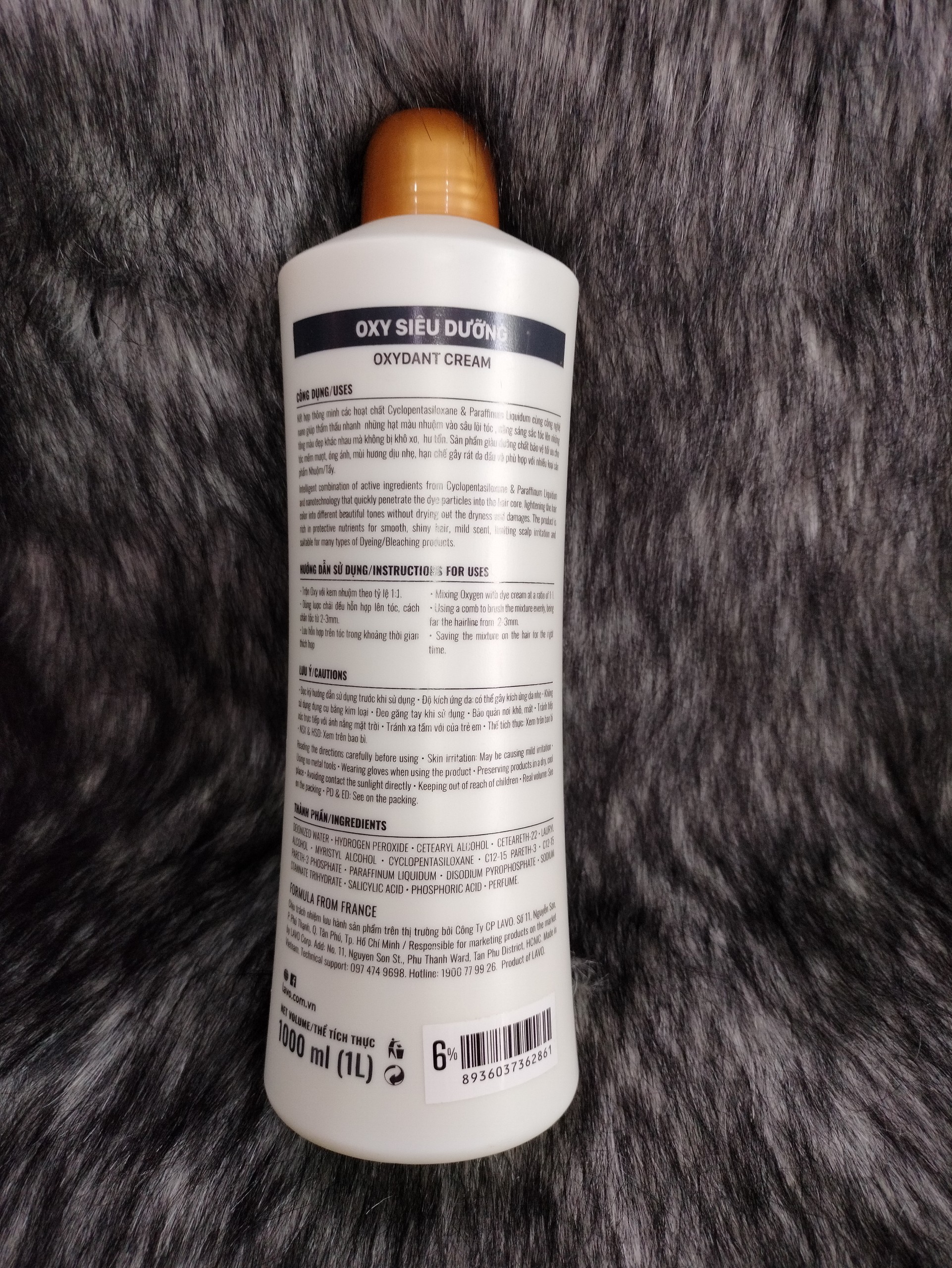 Oxy trợ nhuộm Lavox Nano Complex 1000ml
