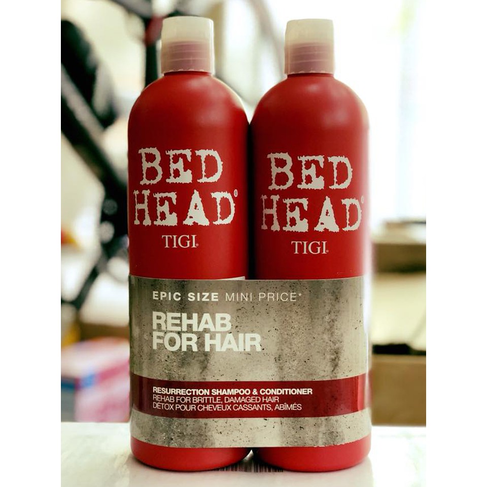Dầu Gội Xả Tigi 3 Bed Head Urban Antidotes Resurrection, Đỏ Đông