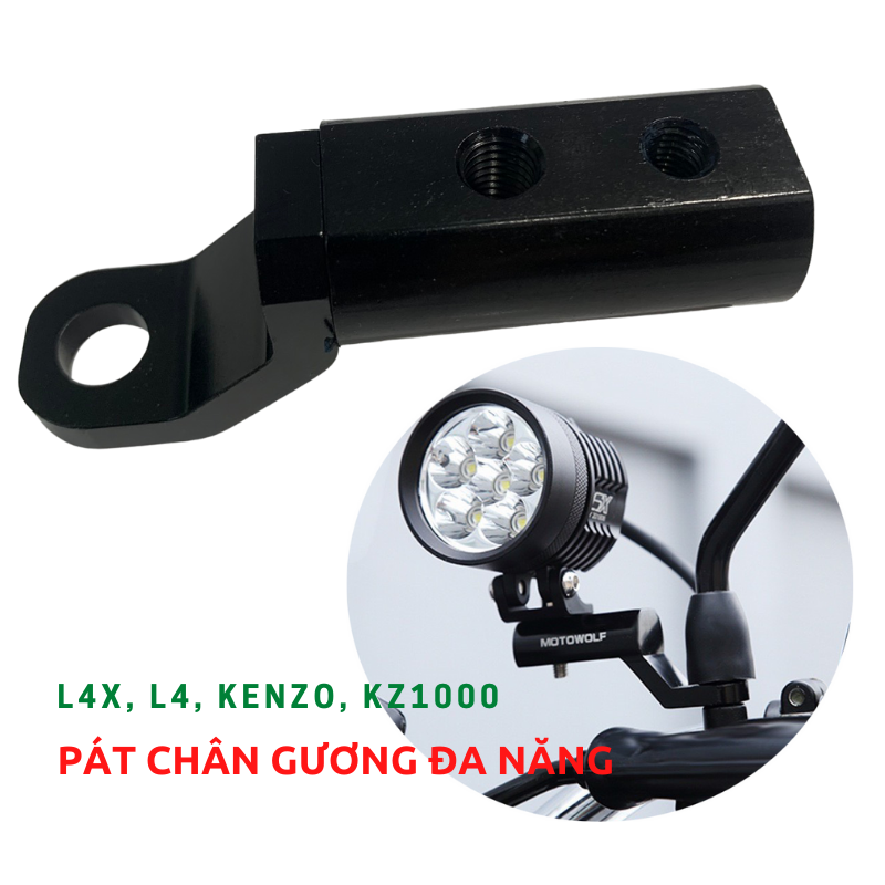 Pass chân gương gắn giá đỡ hợp kim RIZOMA, phụ kiện xe máy giá rẻ