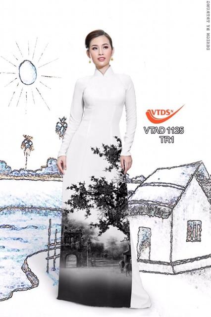[HCM]Vải áo dài phong cảnh