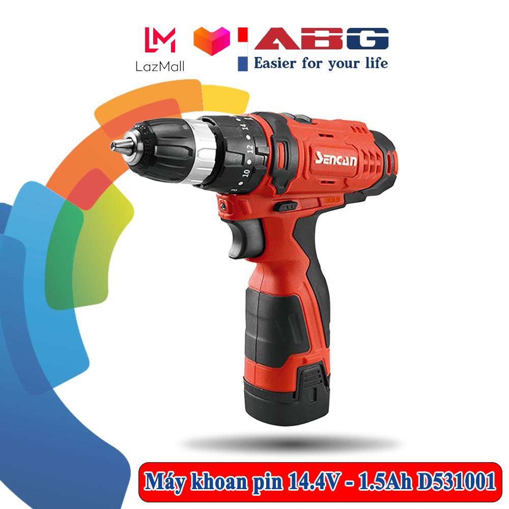 Máy khoan vặn vít dùng pin sencan d531001 sử dụng pin 14,4v/1.5ah dòng máy khoan có tính hữu dụng cao sử dụng ở những nơi không có nguồn điện hoặc không thể cắm điện – hàng chính hãng