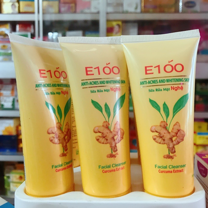 Sữa rửa mặt E100 nghệ ngừa mụn thâm 50g 100g