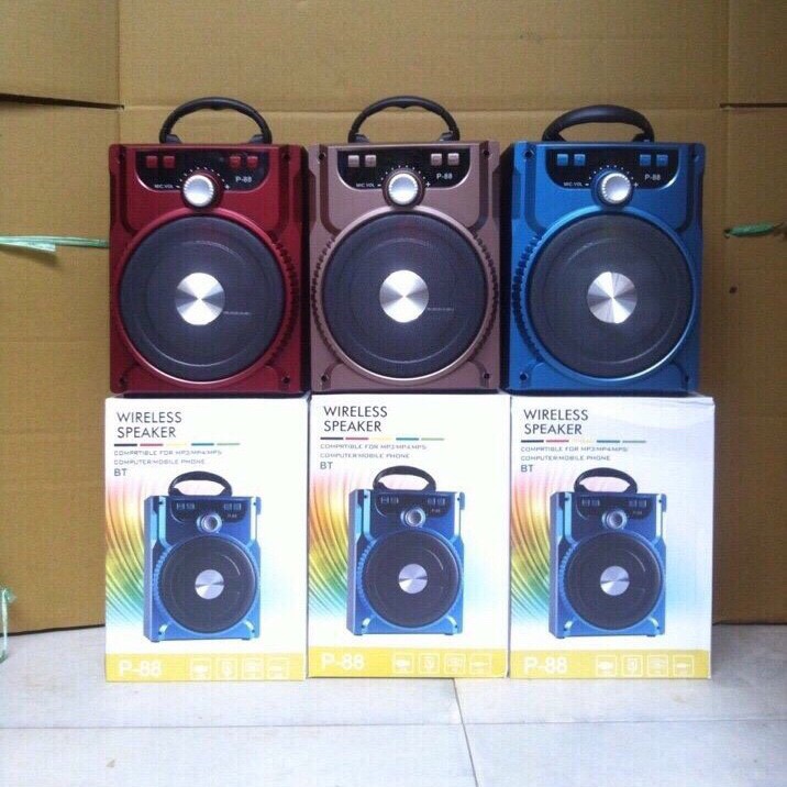 Loa Kéo Bluetooth P88 P89 KIOMIC Tặng Micro Hát Karaoke