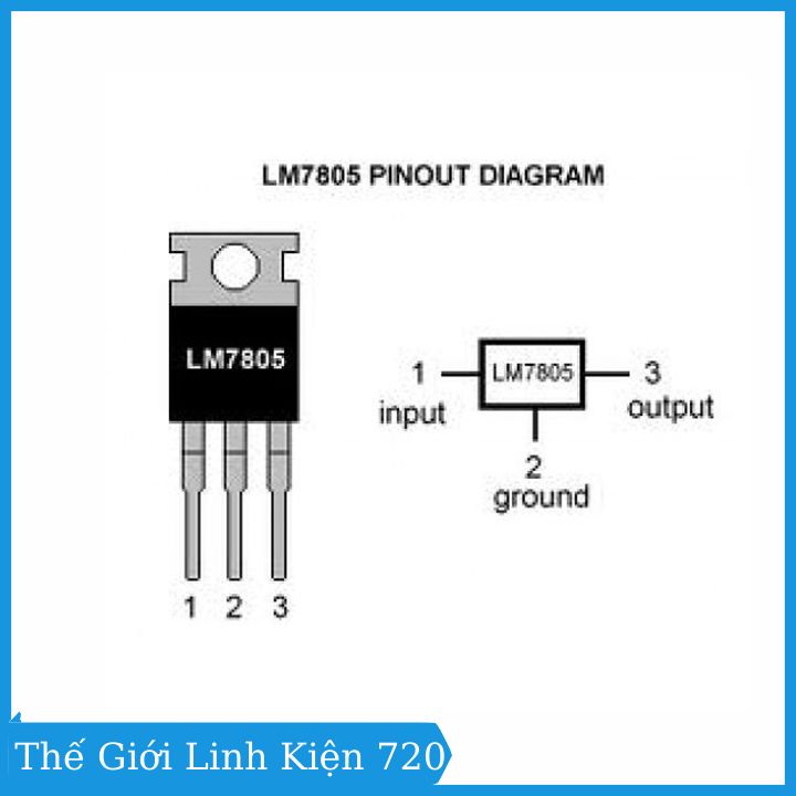 Combo 20 ic nguồn LM7805 1.5A TO-220