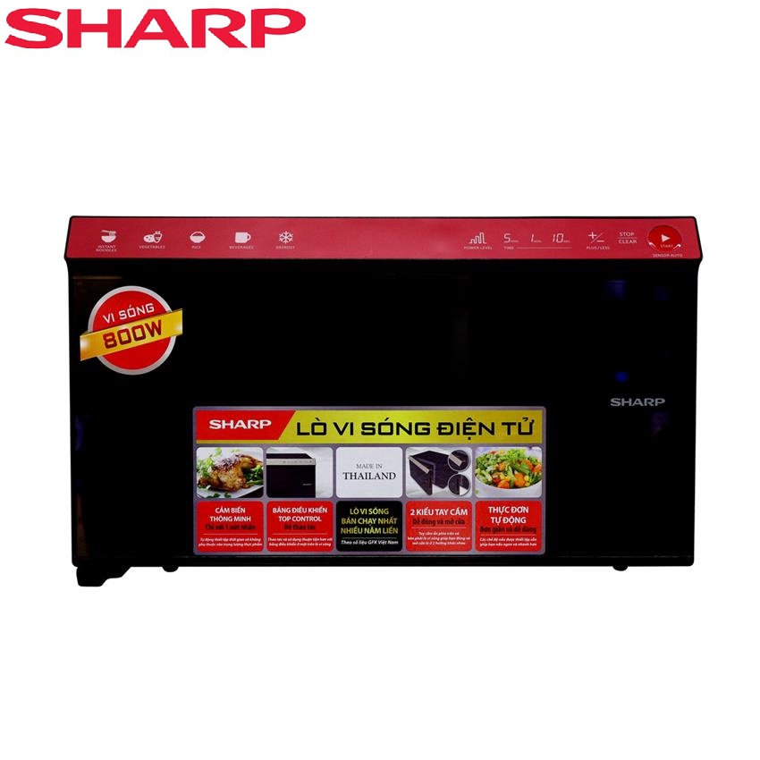 Lò Vi Sóng Điện Tử Sharp R-29D2(R/G)VN - 22L (Chọn màu)