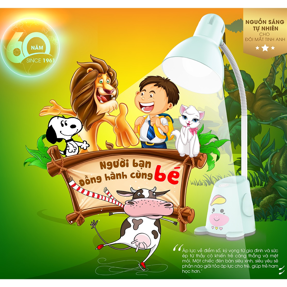 Đèn bàn LED học sinh chống cận Rạng Đông RD-RL-24.V2