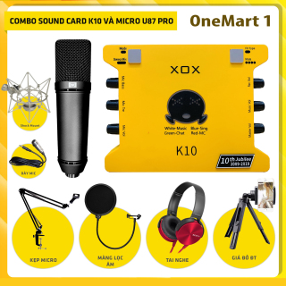 Full Combo SoundCard XOX K10- Micro Thu Âm Neumann AQTA U87 Pro thumbnail