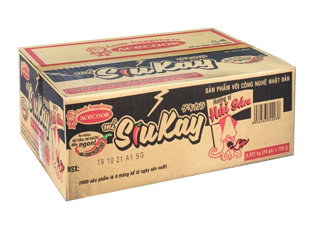 Mì hải sản SiuKay thùng 24 gói loại 128g