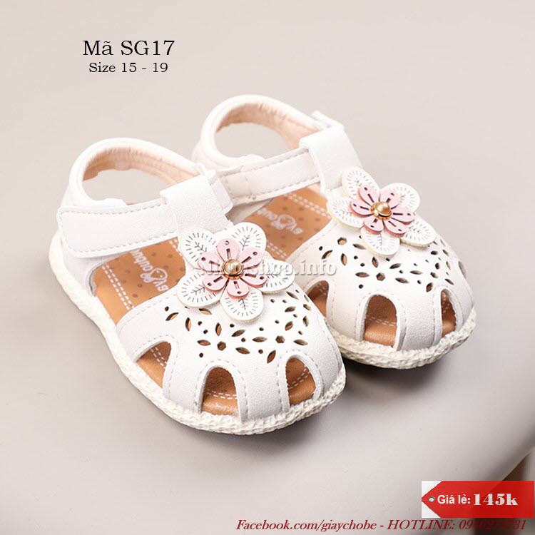 Sandal cho bé gái tập đi 6 - 24 tháng SG17