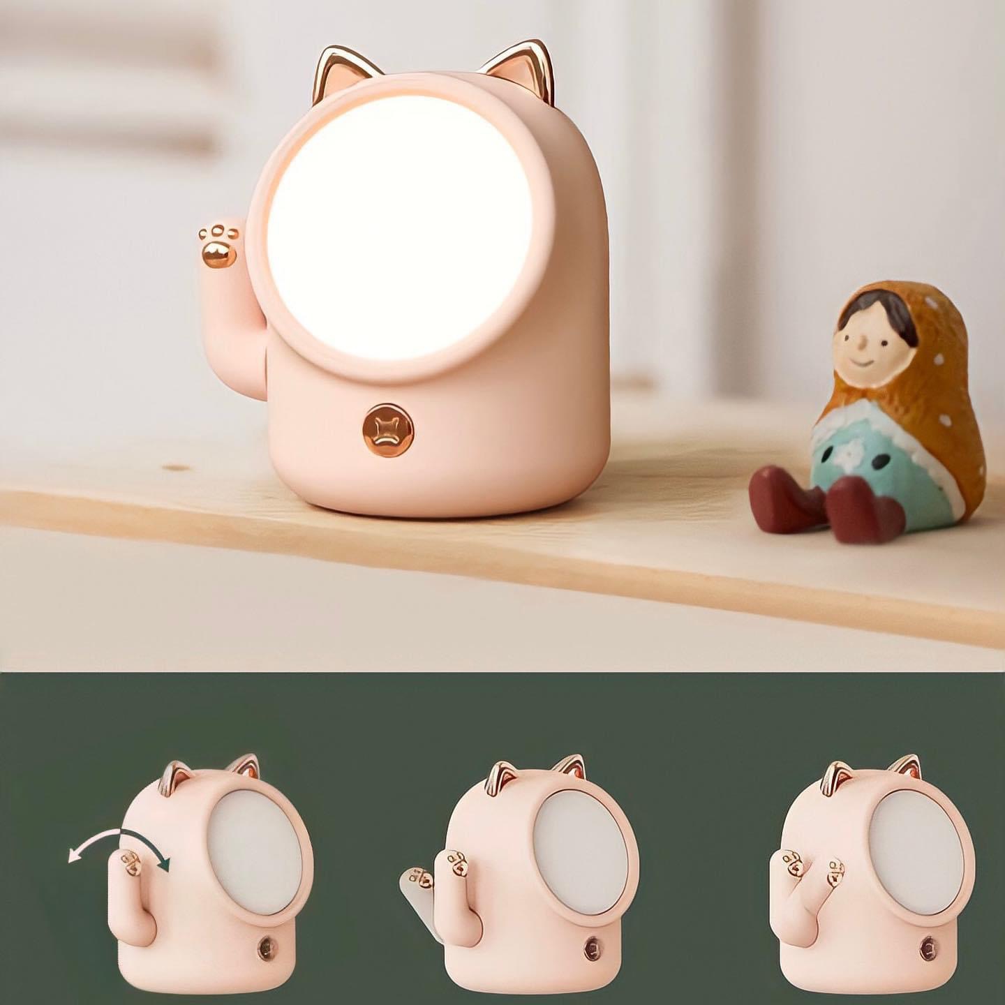 Đèn ngủ mèo thần tài dễ thương ❤️FREESHIP🍀