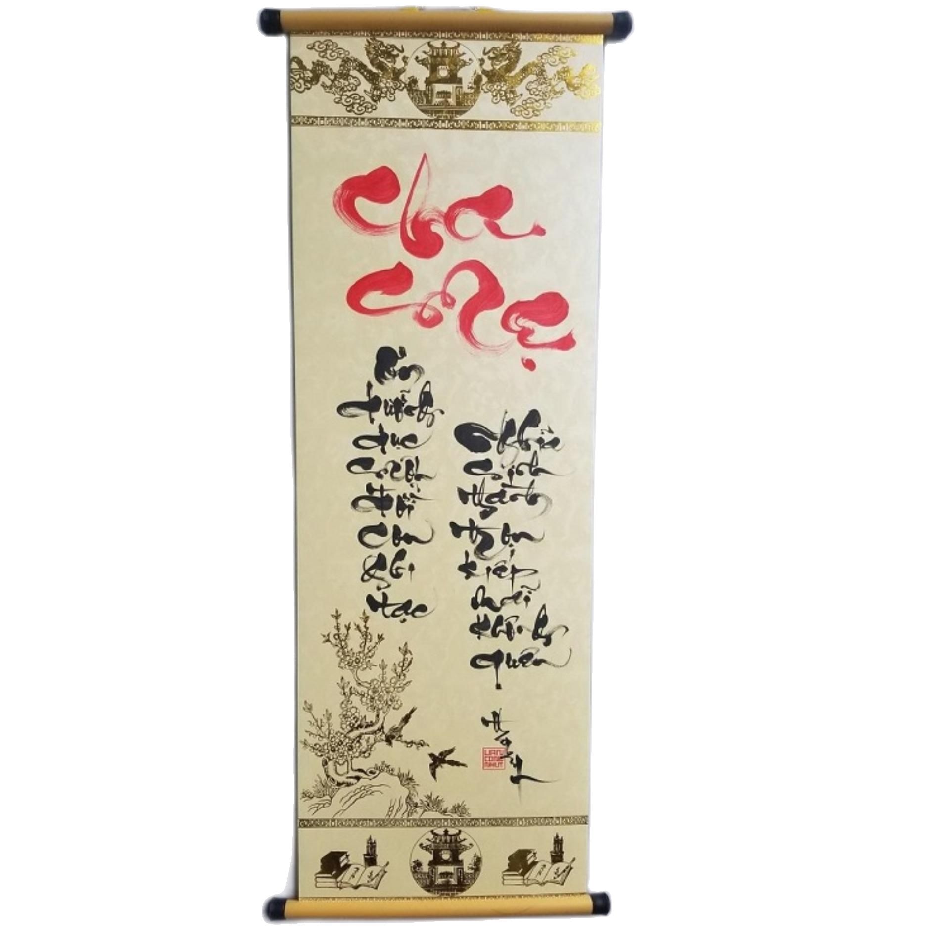 Thư pháp Cha mẹ. Quà tặng  Cha mẹ. Quà tết