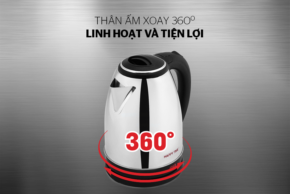 [QT KHÔNG BÁN] ẤM ĐUN SIÊU TỐC HAPPY TIME 1.8L HTD1081
