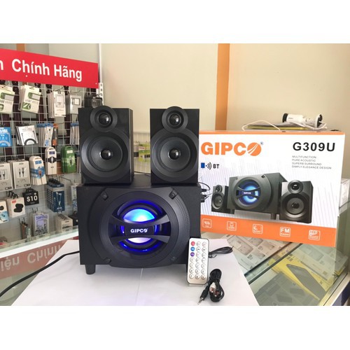 Loa Máy Tính GIPCO G309U siêu bass có Blutooth/USB