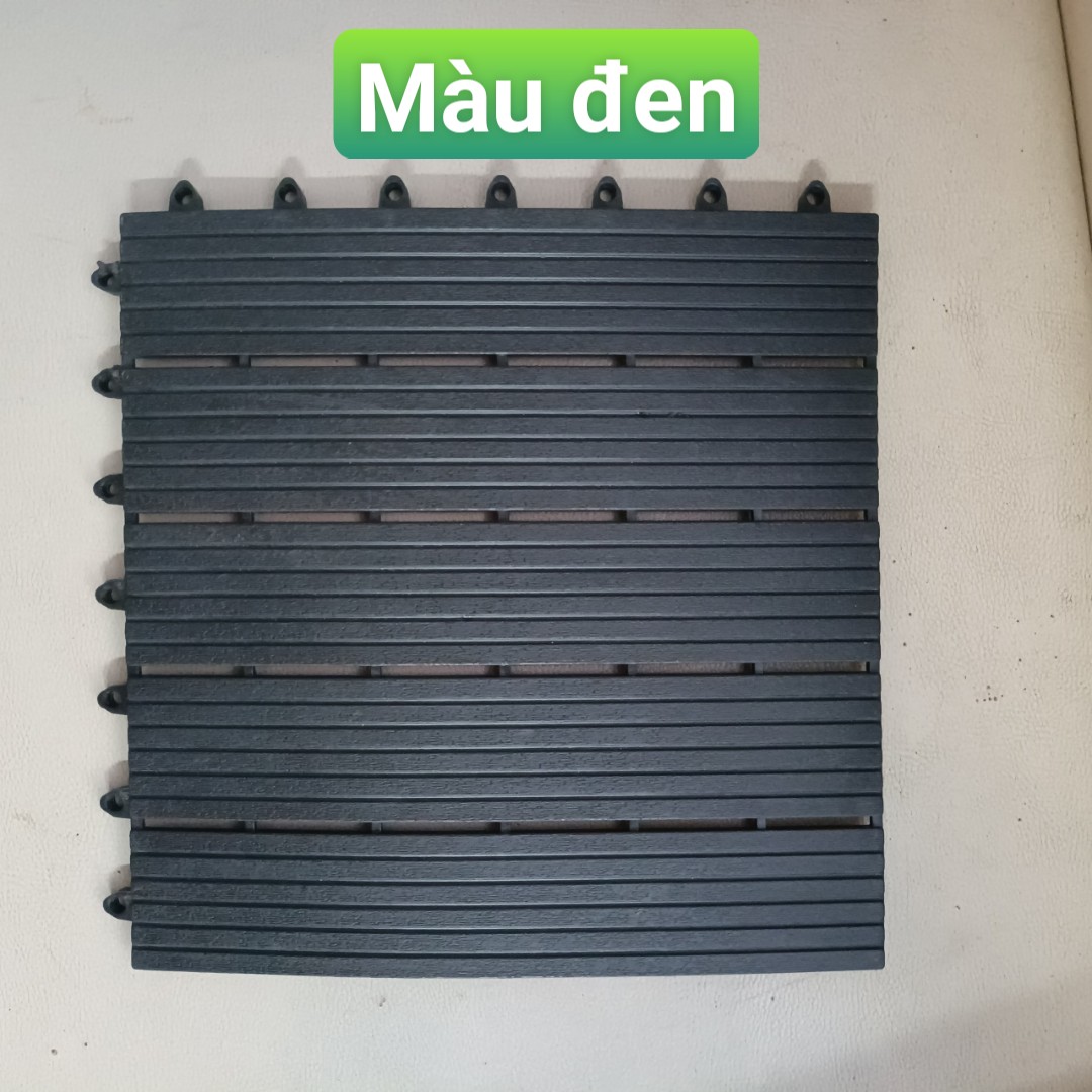 Tấm Lót Sàn Nhựa Ban Công Nguyên Khối 3T, Gạch Nhựa UPVC Lót Ban Công, Nhà Tắm, WC, Sân Vườn,Tiểu Cảnh