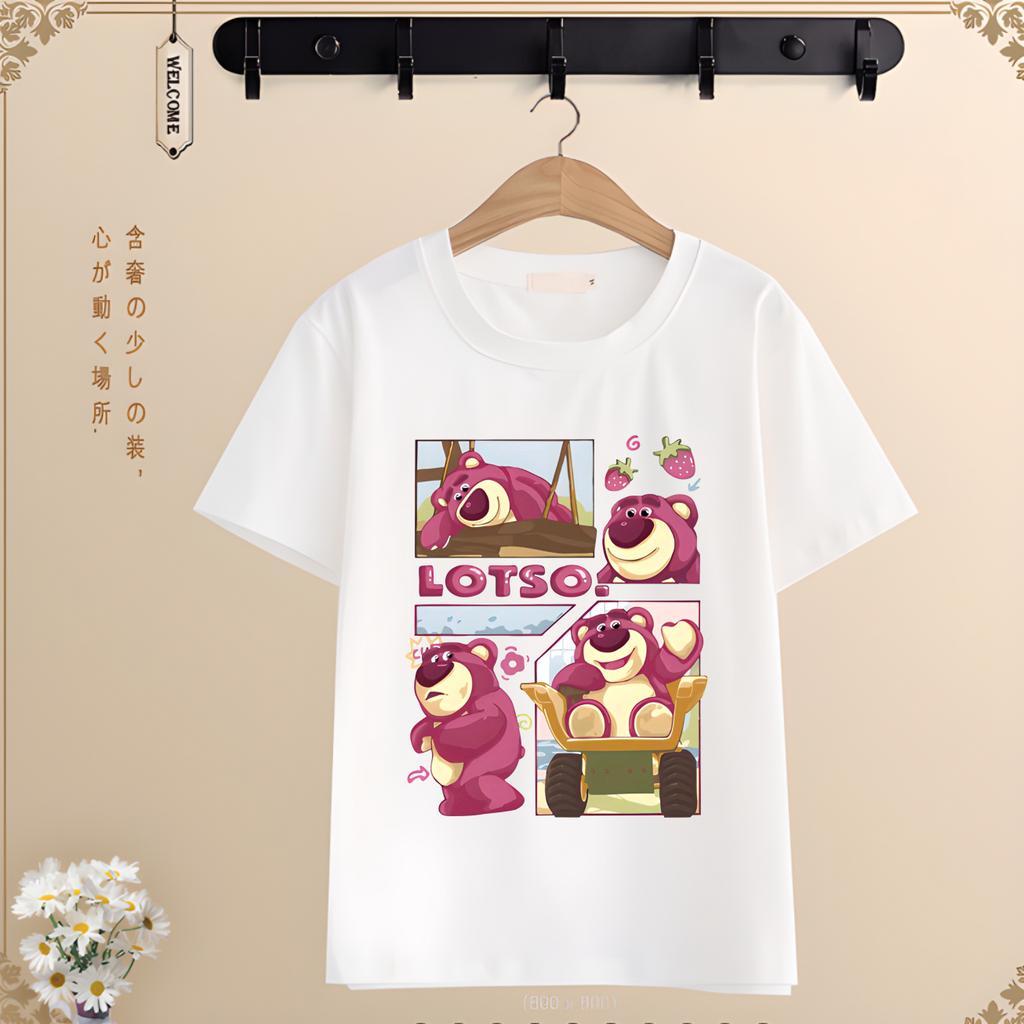 Áo cho bé in hình gấu dâu losto bear cực hot