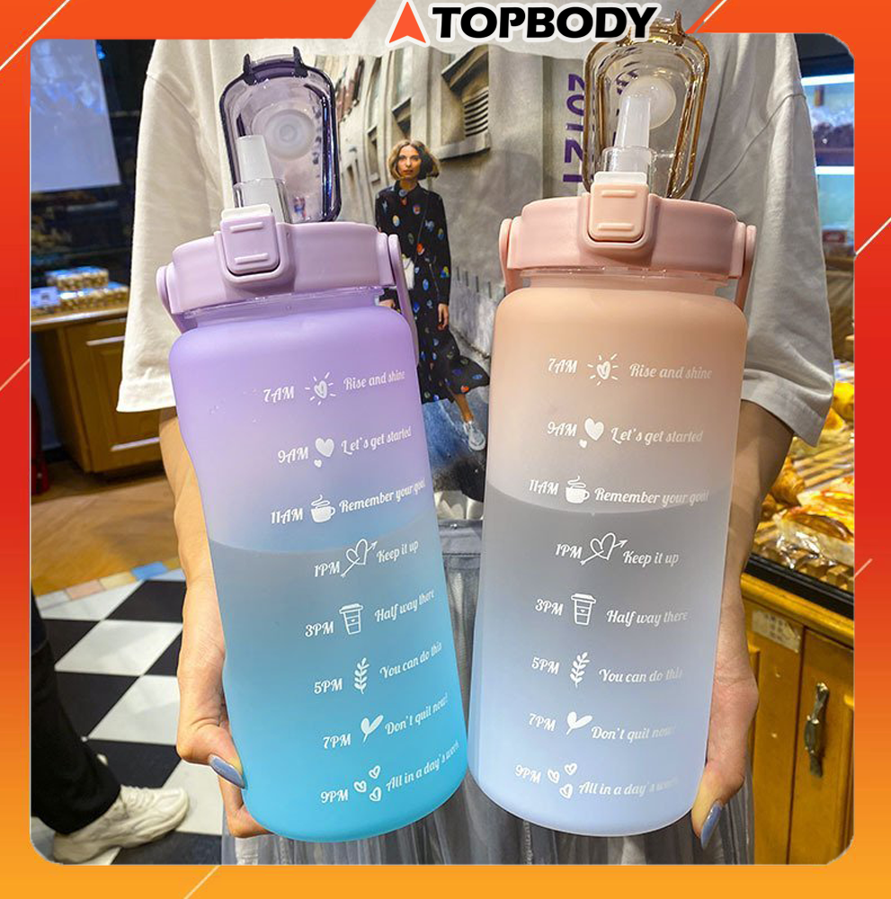 Bình nước tiện lợi, bình đựng nước tập gym TOPBODY - T1 - BNGYM02