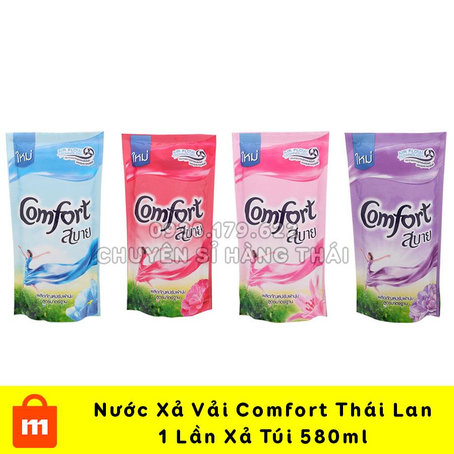 【SIÊU RẺ】Combo 3 Túi Nước Xả Vải Comfort Thái Lan Đỏ 500ml