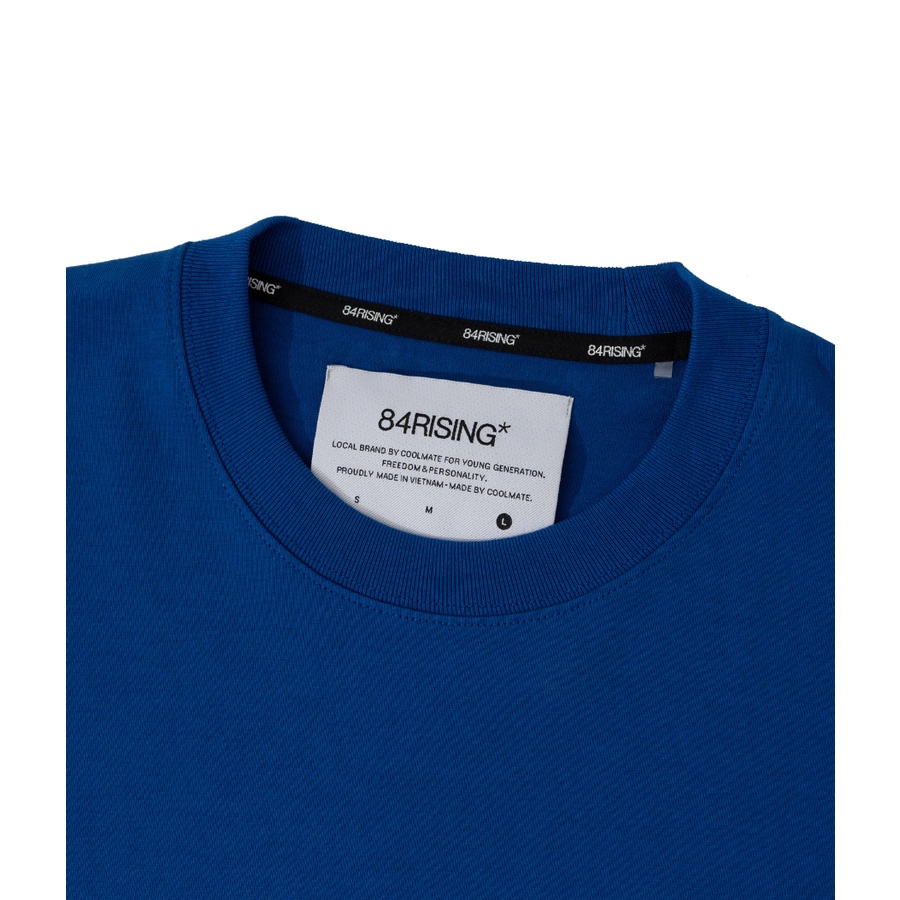 Áo thun Tshirt oversize basic BLUE - thương hiệu 84rising