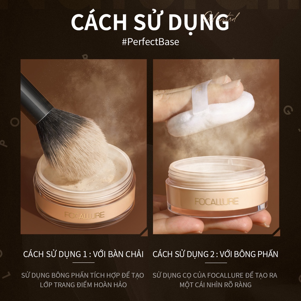 [OIL CONTROL] Phấn Phủ Dạng Bột FOCALLURE - Chuyên Kiểm Soát Dầu