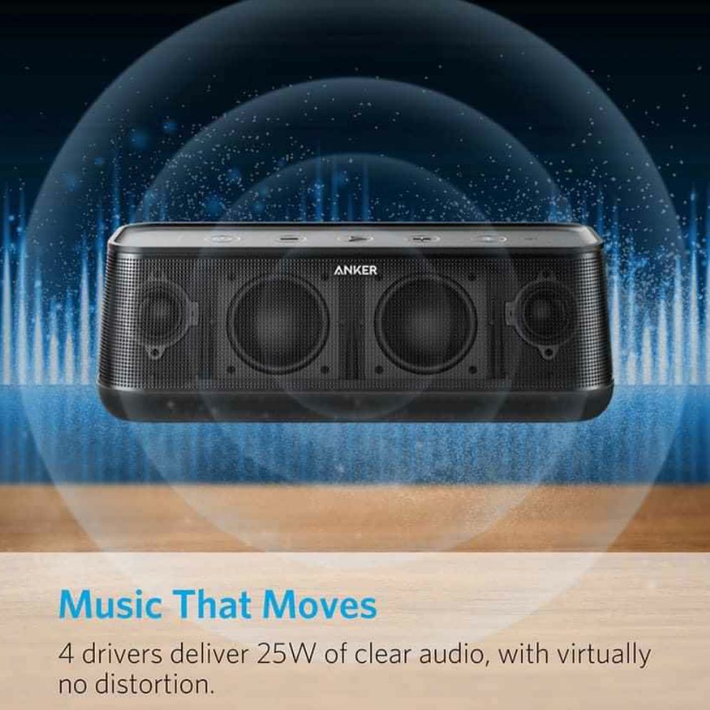 Loa Bluetooth Anker SoundCore Pro+ 25W Bluetooth Speaker (hàng mua tại Đức)
