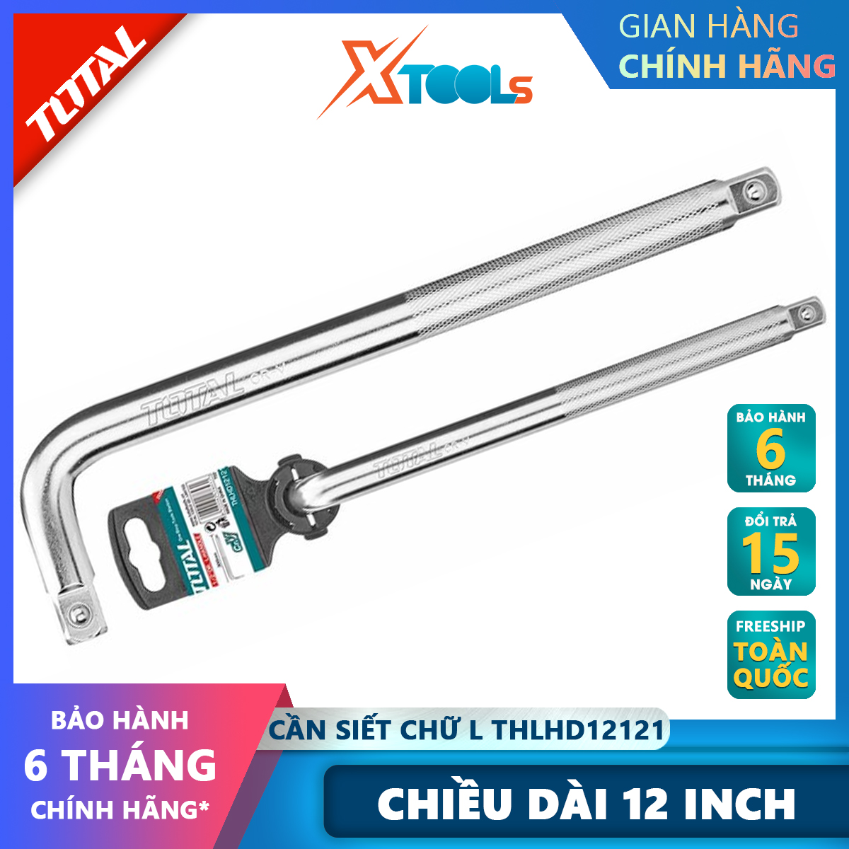 Total thlhd12121 handle bar L 1/2 inch total thlhd12121 pressure bar measures 1/2 ", 12 inch length (300mm), CR-V steel (505v30)