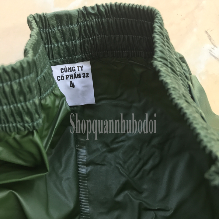 Áo mưa măng tô cao cấp xanh Oliu
