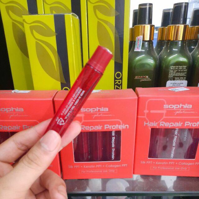 PROTEIN THUỶ PHÂN SOPHIA PHỤC HỒI CHO MÁI TÓC ( lẻ 1 lọ ) 13ml