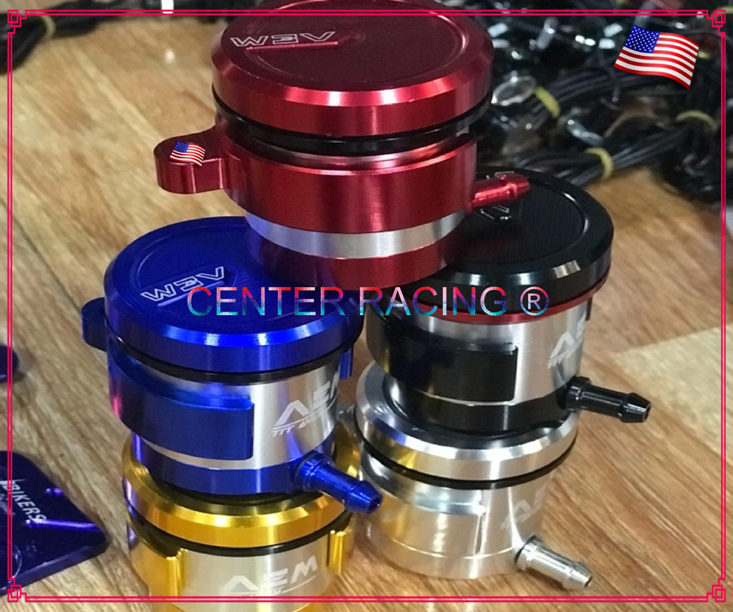 [ Màu Đỏ ] Bình dầu xe máy AEM - Rizoma