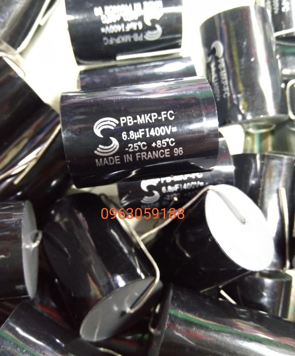Tụ 6.8 mf - 400V Zin  Combo 2 Con