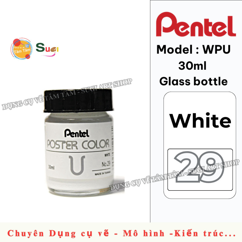 Màu Poster Pentel hủ lẻ 30ml  , màu Pentel Trang Trí Màu, Màu Vẽ Poster Luyện Trang Trí Màu