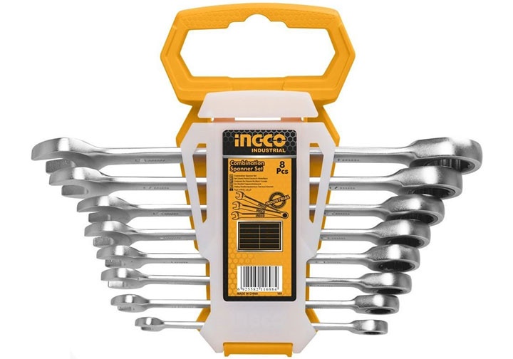 Bộ 8 Cờ Lê Miệng Vòng Hai Chiều (8- 19Mm) Ingco HKSPAR1082