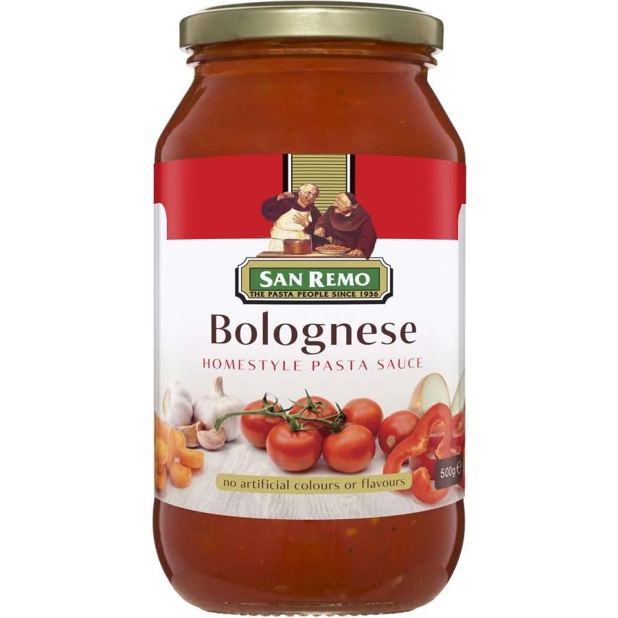 San Remo Brand Spaghetti Sauce 500Gr