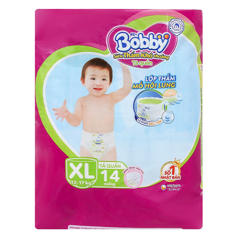 Tã quần bobby size XL(12-17kg)