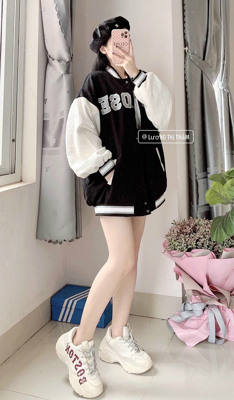 Áo khoác nhung tăm 2 lớp form rộng thời trang trẻ genz hot hit siêu phẩm hè 2022