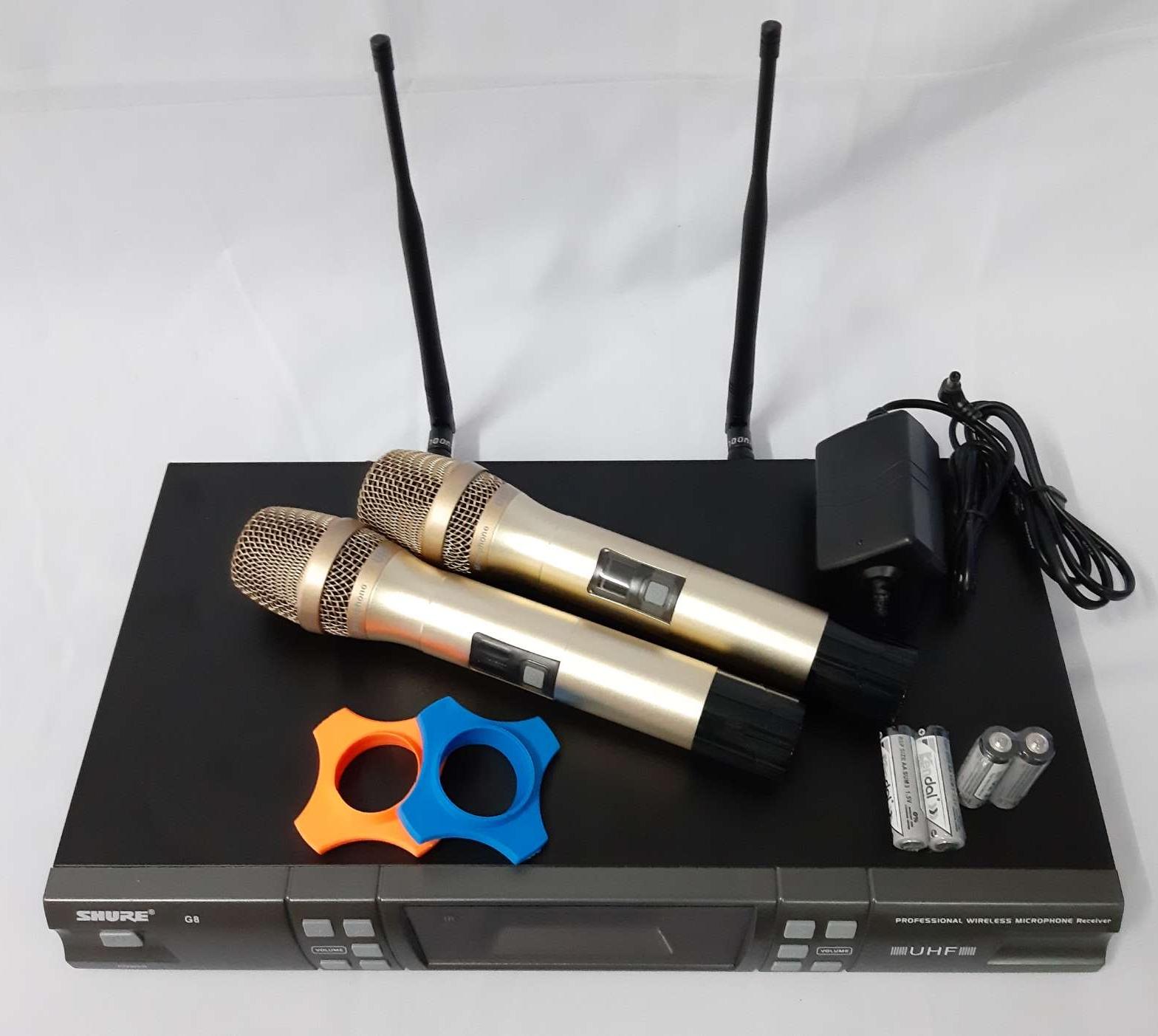 MICRO KHÔNG DÂY SHURE G8, MICRO SHURE CHUYỂN TẦN SỐ.